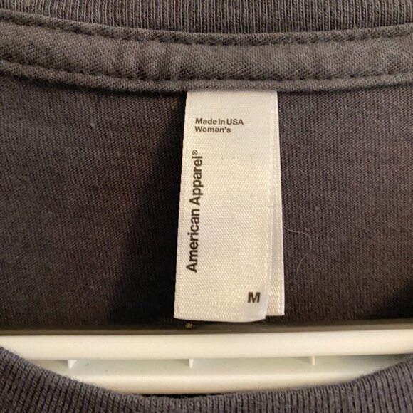 AMERICAN APPAREL Dark Gray Short Sleeve T Shirt with Ludwig Wittgenstein Size M - Picture 3 of 8